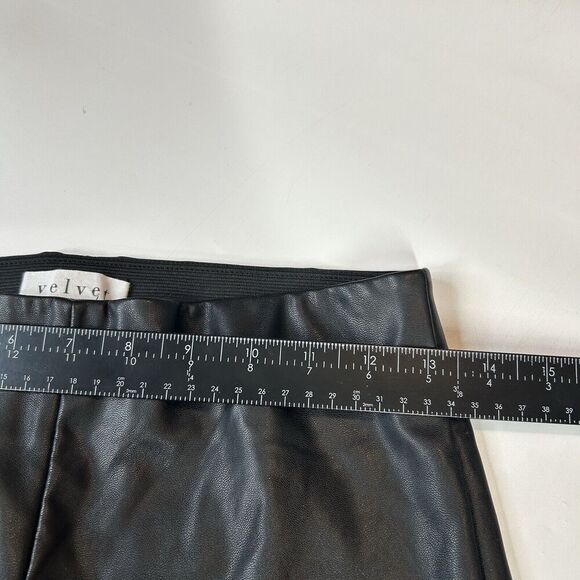 Velvet By Graham & Spencer Pants Womens Small Berdine Faux Leather Legging Black - Picture 6 of 13